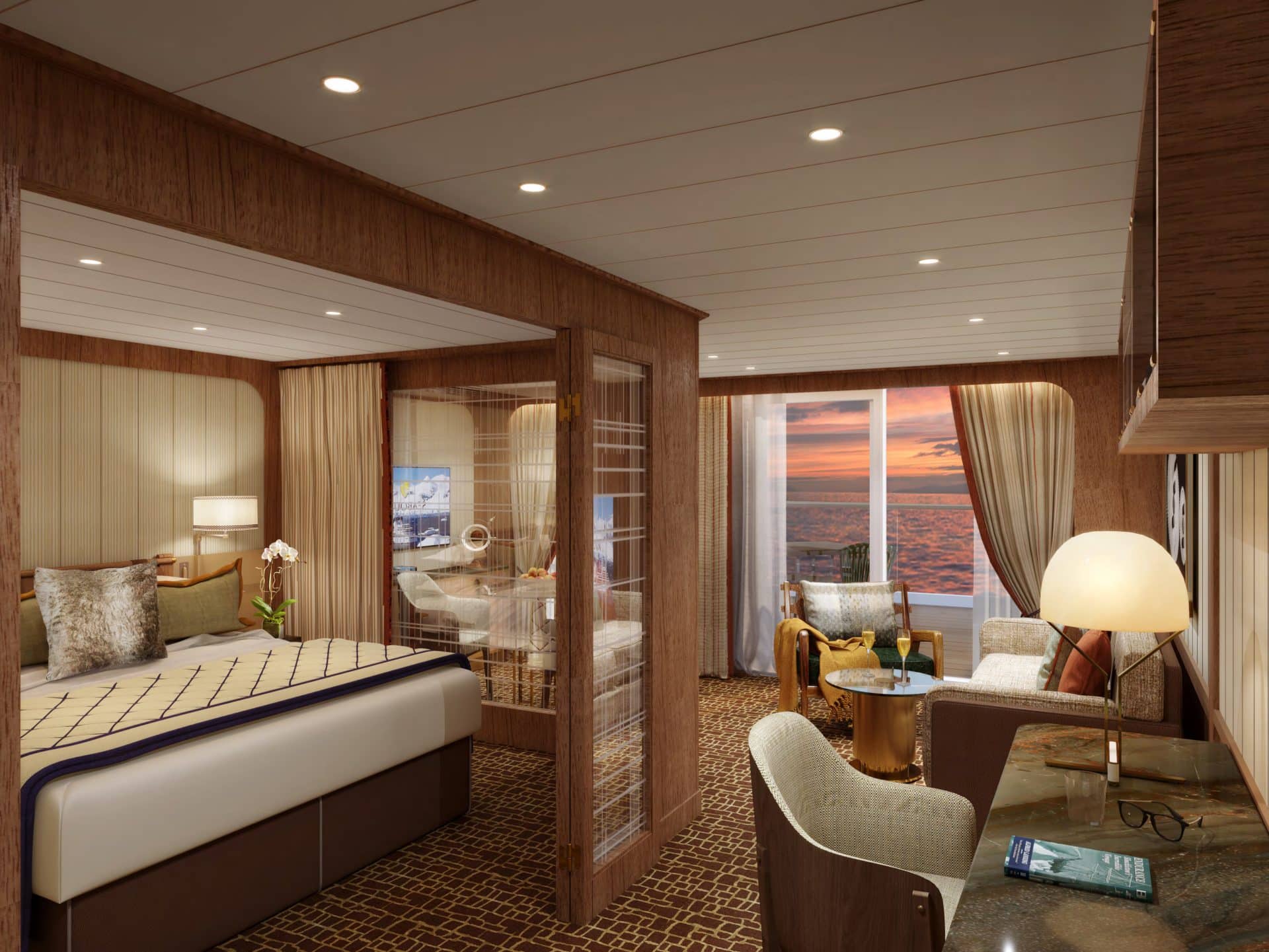 Seabourn expedition ships - Penthouse Suite rendering