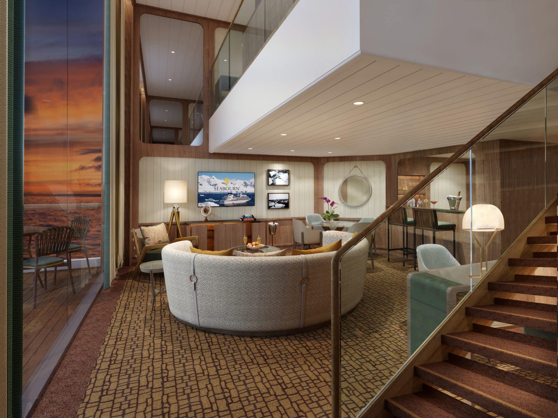 Seabourn expedition ships - Wintergarden Suite (Living Room)