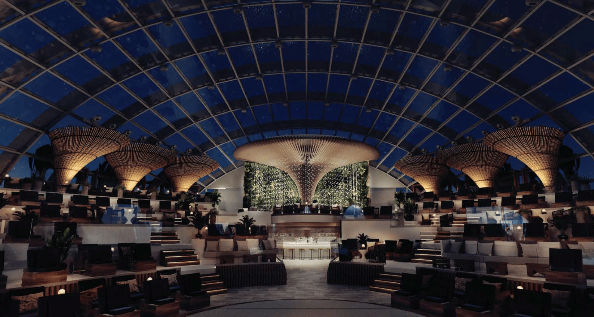 The Dome bei Nacht. Foto: © Princess Cruises