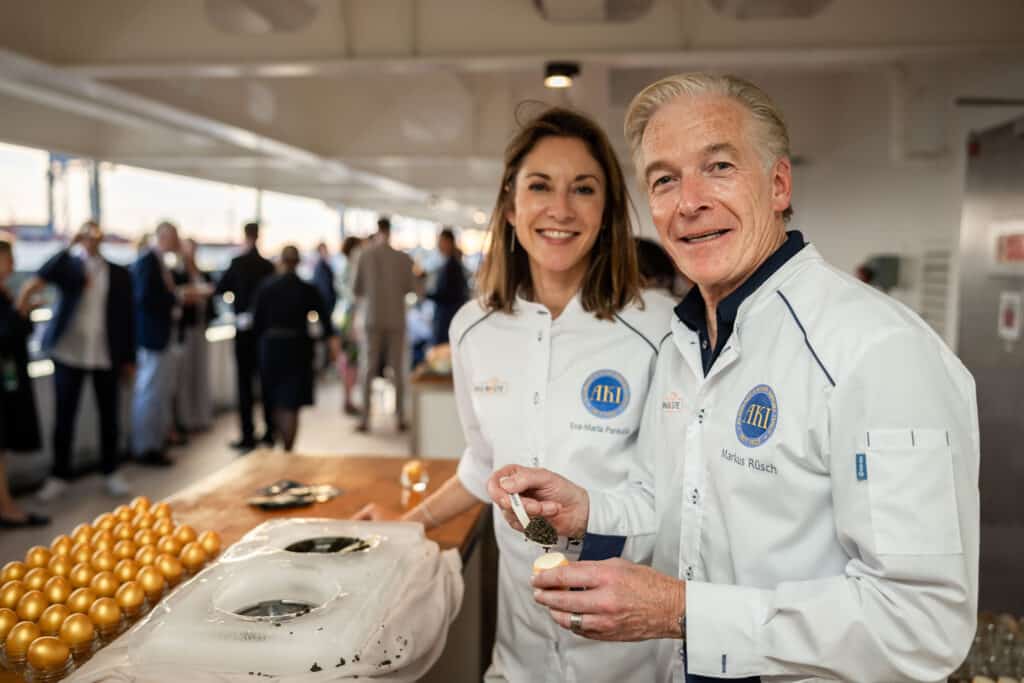 Markus Rüsch & Eva-Maria Parkalla, Altonaer Kaviar Import Haus, Hamburg, Foto: © Hapag-Lloyd Cruises / Wyrwa