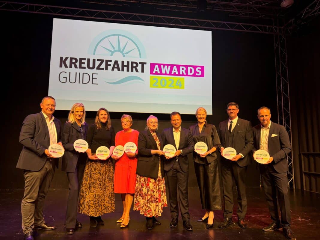 Die Gewinner der Kreuzfahrt Guide Awards 2024. Foto: Christoph Assies