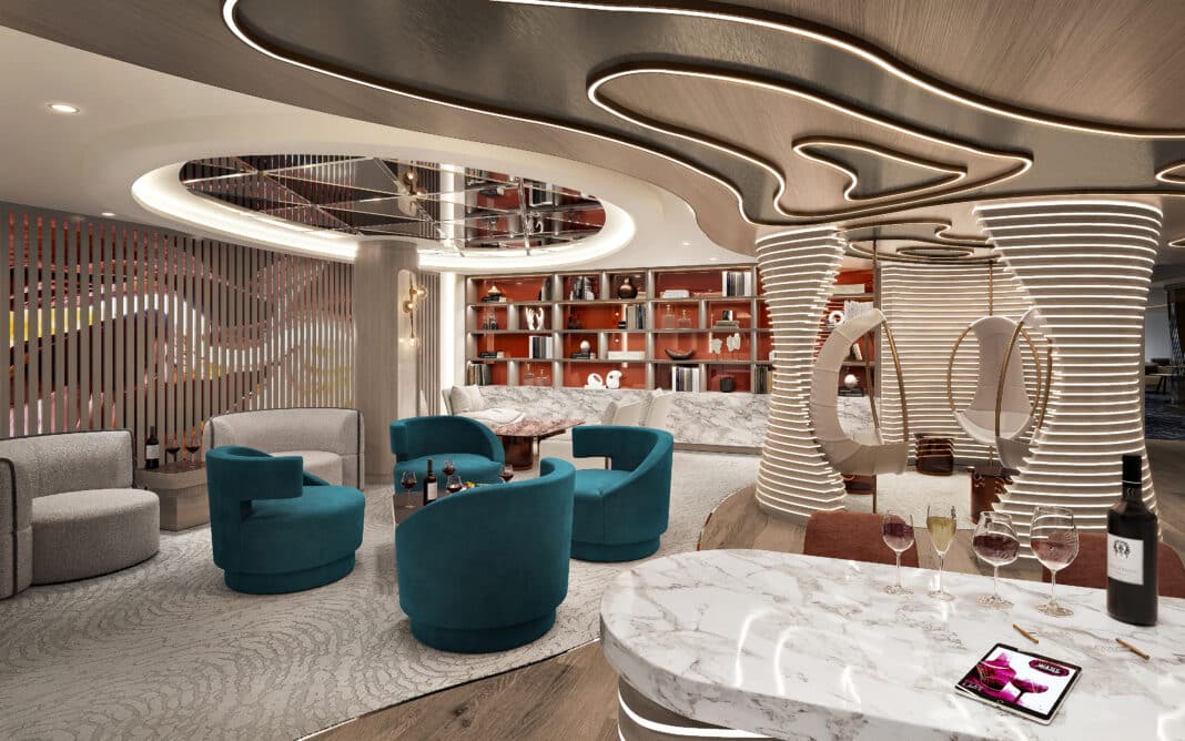 Swirl Wein-Lounge, Foto: © Norwegian Cruise Line (Rendering)