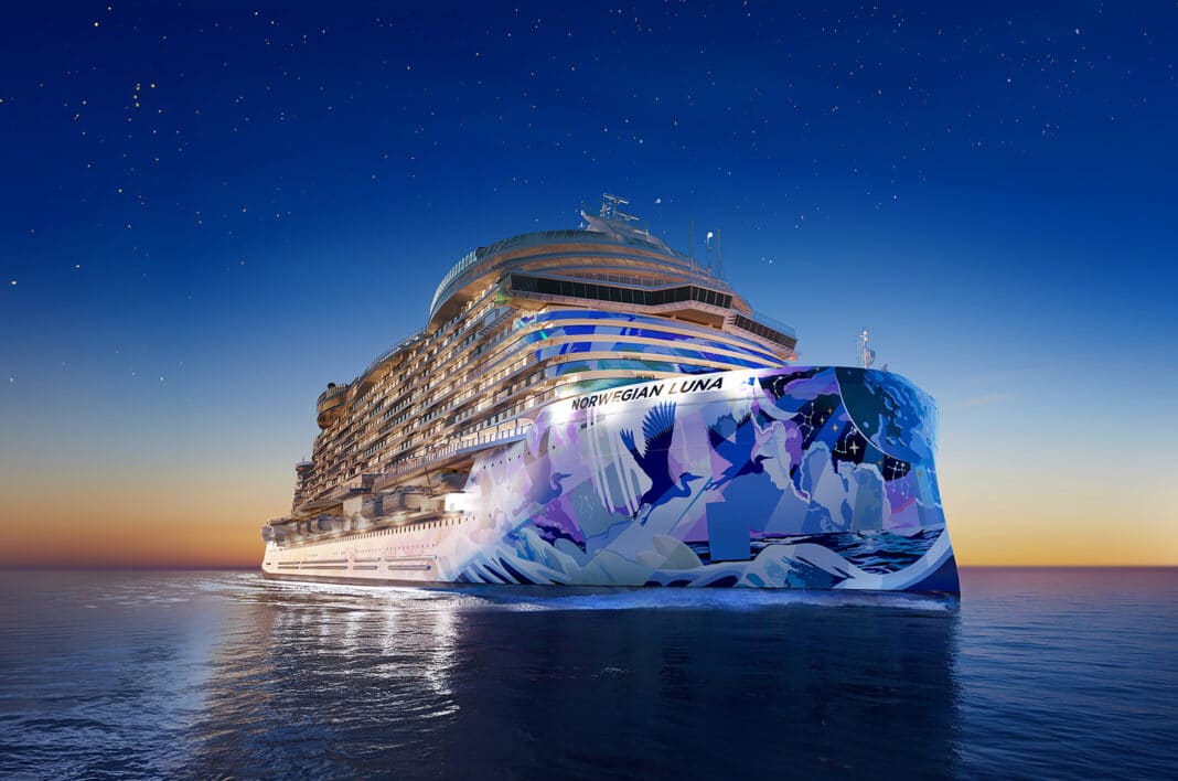 Das zweite Schiff der Prima-Plus-Klasse wird Norwegian Luna heißen. 2026 soll der Neubau der Fincantieri-Werft abgeliefert werden. Foto: © Norwegian Cruise Line