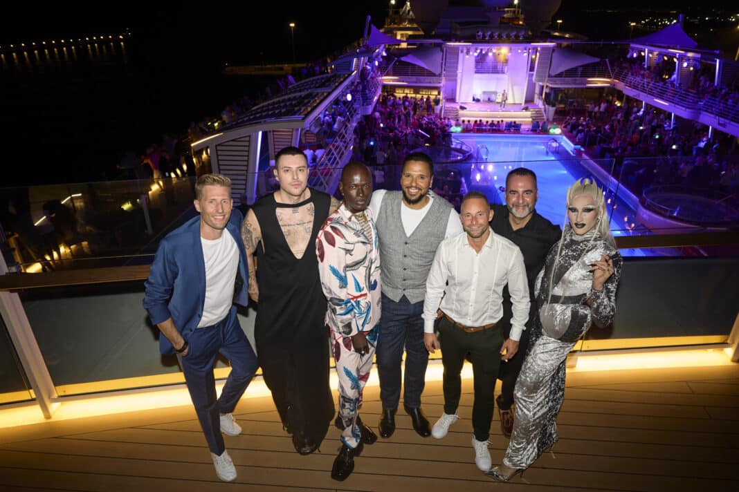 Mit an Bord bei der „Bunte Horizonte“ Reise 2025: Die bekannten RTL Gesichter Kena Amoa, David Modjarad und viele mehr. Foto: TUI Cruises