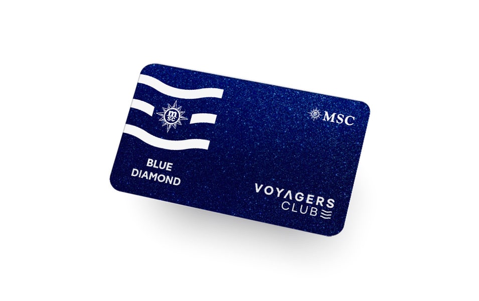 Die neue Mitgliedskarte der Clubstufe Blue Diamond. Foto: MSC